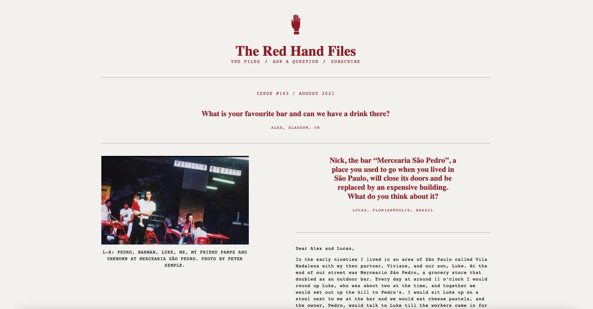 The Red Hand Files